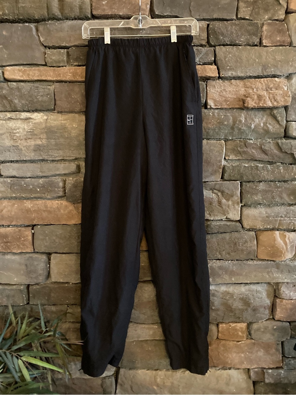 Y2K Nike Black Track Pants Zip Ankle Retro Sportswear